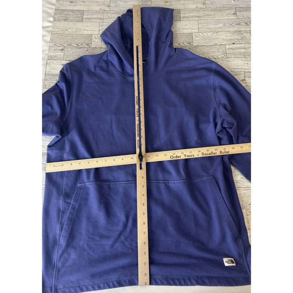 THE NORTH FACE Men's Terry Hoodie Light Weight Pullover Active Cave Blue XXL